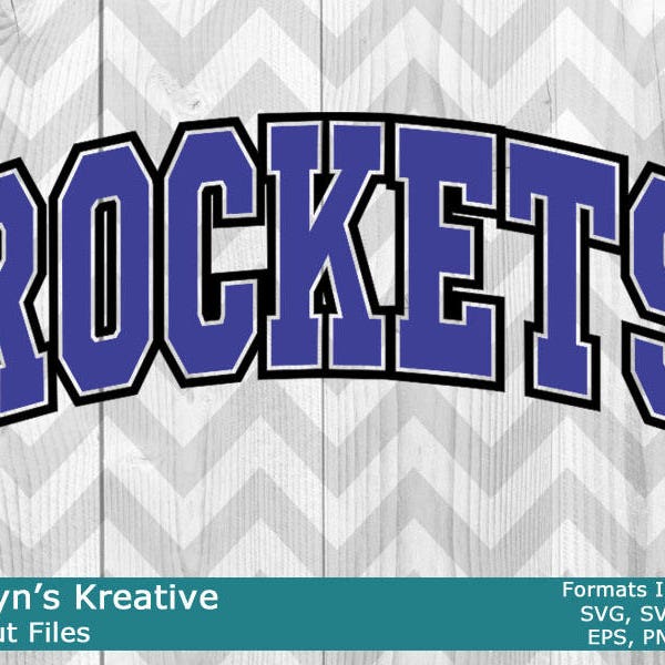 Rockets Arched SVG Files