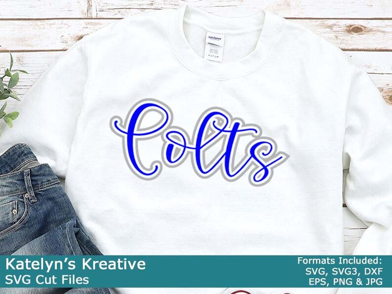 Colts Script SVG Files (2022 Series) - Etsy