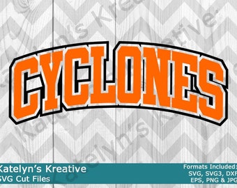 Cyclones Arched SVG Files