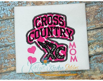 Cross Country Mom - Block Arc Applikation