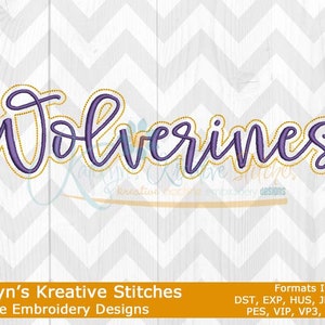 Wolverines Script Machine Embroidery - 2022 Series