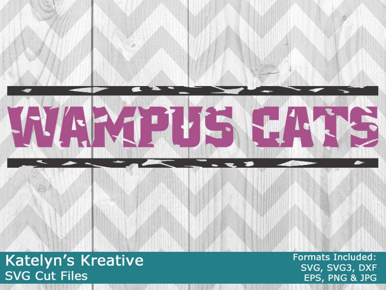 Wampus Cats Distressed SVG Files