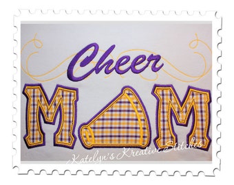 Cheer Mom Applique with a Twist