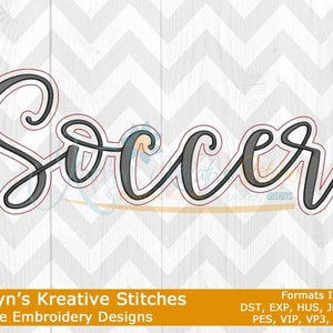 Soccer Script Machine Embroidery - 2022 Series