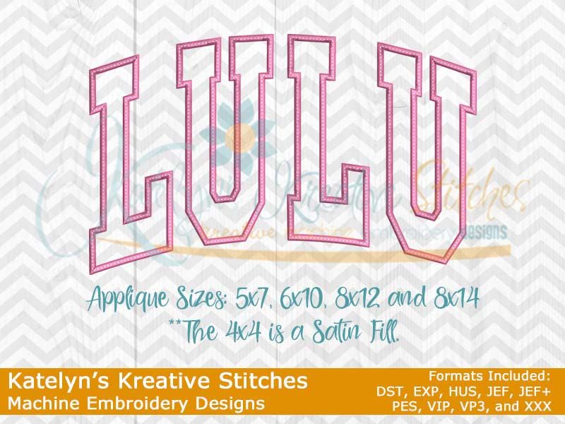 Lulu Arched Embroidery - Etsy
