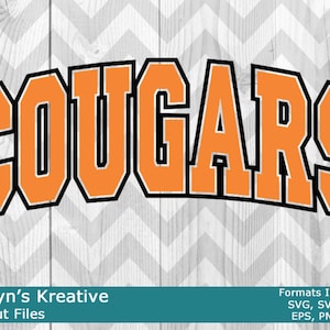 Cougars Arched SVG Files