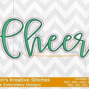 Cheer Script Machine Embroidery - 2022 Series