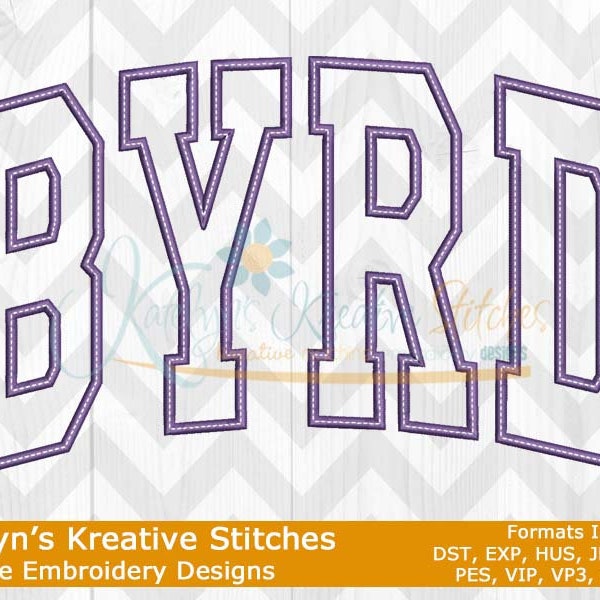Byrd Arched Embroidery