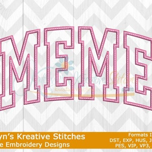 MeMe Arched Embroidery