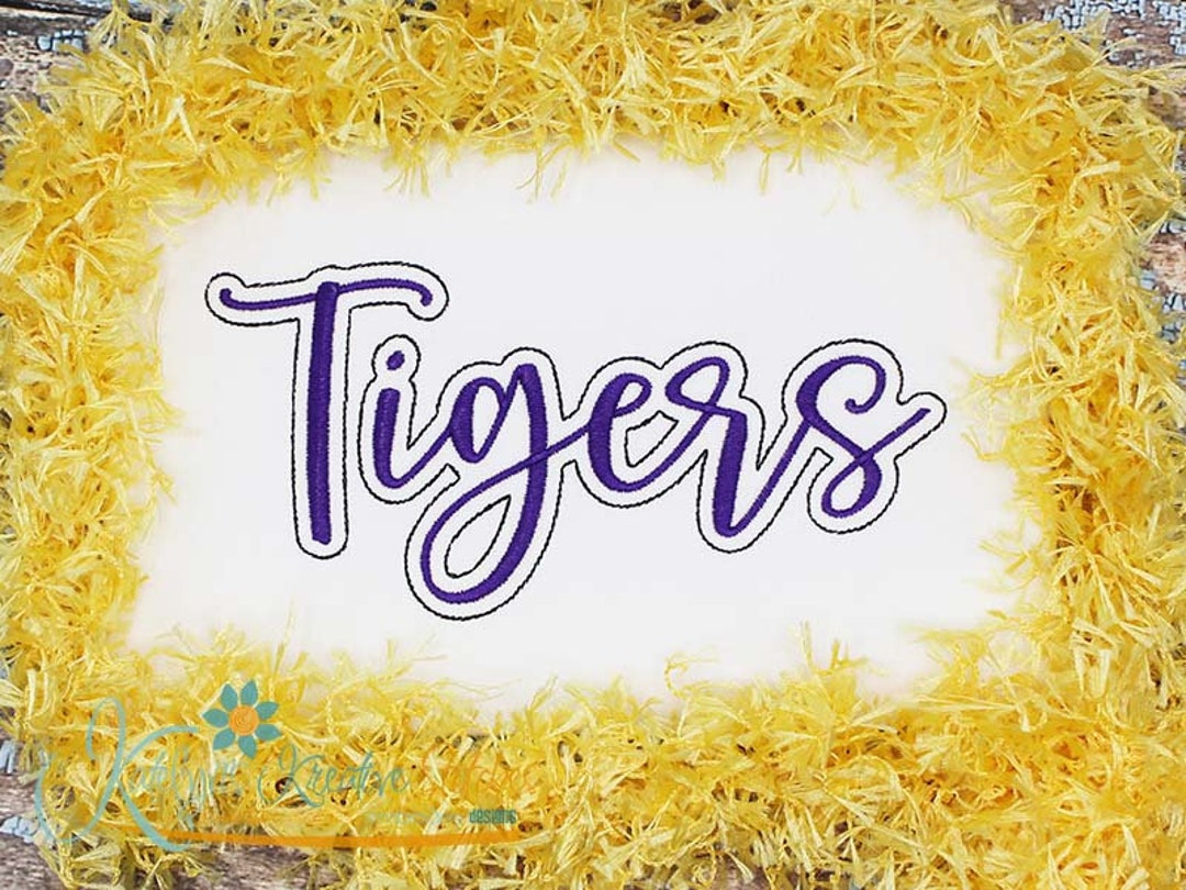 Tigers Script Machine Embroidery - 2022 Series - Etsy