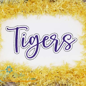 Tigers Script Machine Embroidery - 2022 Series