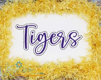 Tigers Script Machine Embroidery - 2022 Series