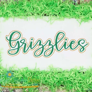 Grizzlies Script Machine Embroidery - 2022 Series