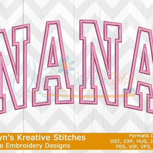 Nana Arched Embroidery