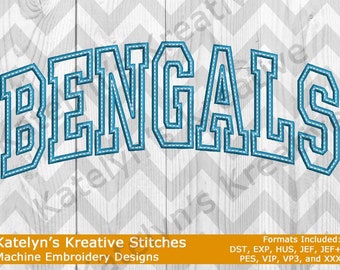 Bengals Arched Embroidery