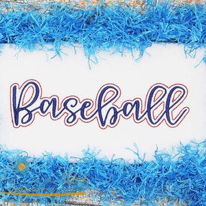 Baseball Script Machine Embroidery - 2022 Series