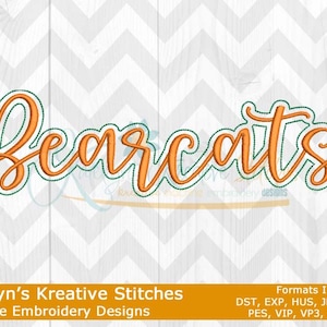Bearcats Script Machine Embroidery - 2022 Series