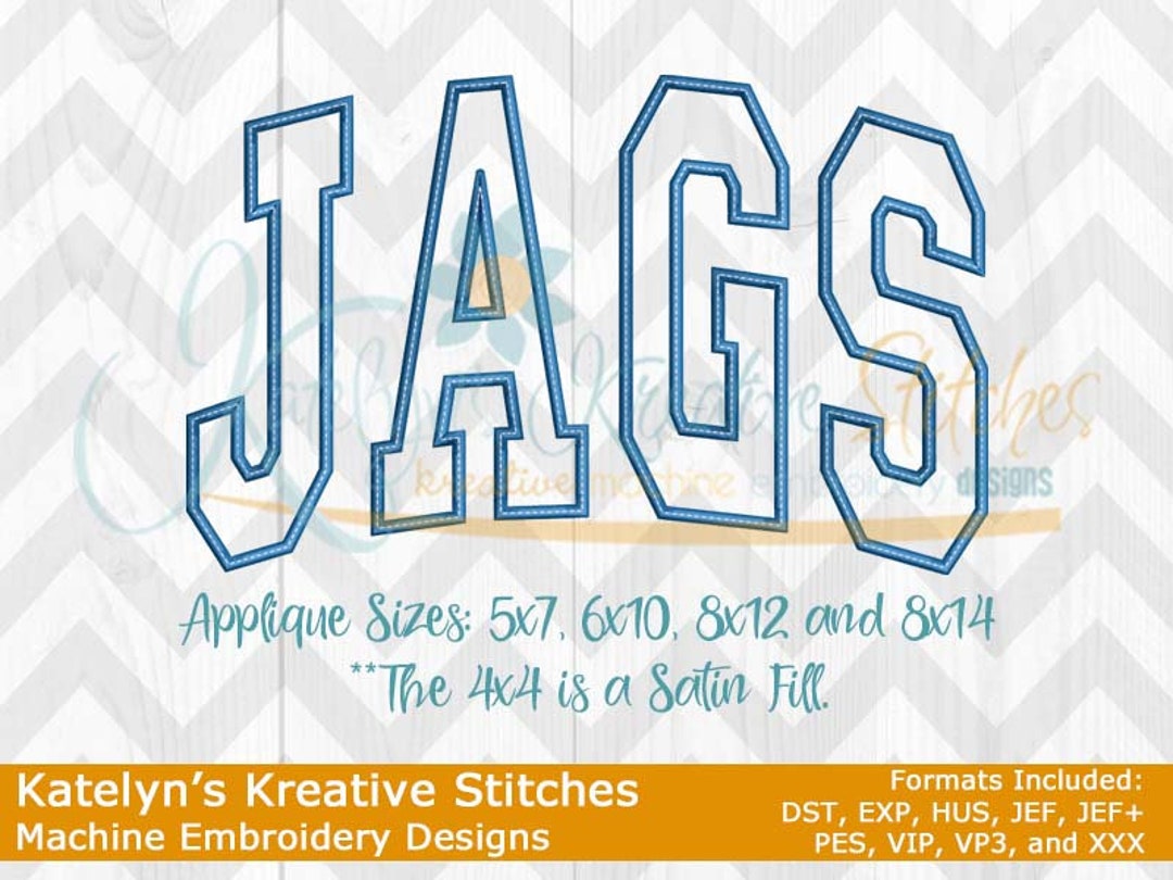 Jags Arched Embroidery - Etsy