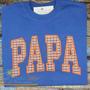 Papa Arched Embroidery