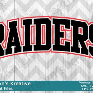 Raiders Arched SVG Files