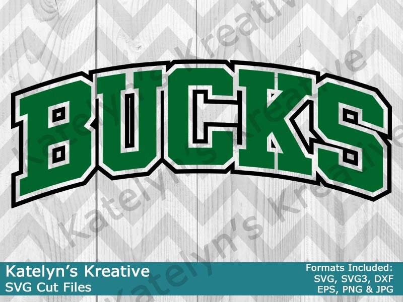 Milwaukee Bucks logo Digital File (SVG cutting file + pdf+png+dxf)