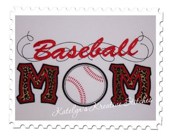 Baseball Mom Applique with a Twist