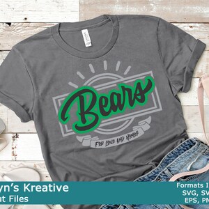 Bears Script Rectangle SVG Files