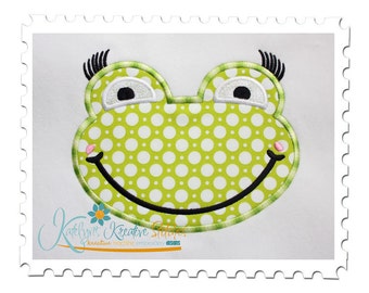 Frog Girl Applique