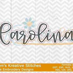 Carolina Script Machine Embroidery - 2022 Series