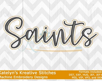 Saints Script Machine Embroidery - 2022 Series