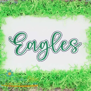Eagles Script Machine Embroidery - 2022 Series