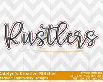 Rustlers Script Maschinenstickerei - 2022 Series