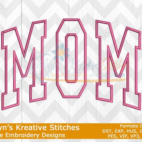 Mom Arched Embroidery