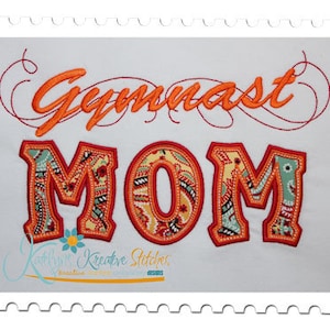 Gymnast Mom Applique with a Twist
