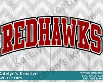Redhawks Arched SVG Files