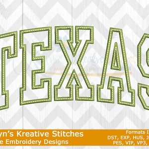 Texas Arched Embroidery