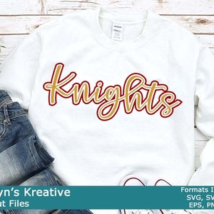 Knights Script SVG Files (2022 Series)