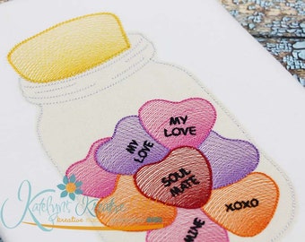 Love Potion Bean Stitch Applique 5