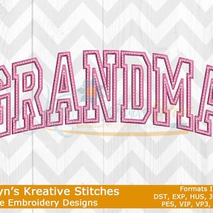 Grandma Arched Embroidery