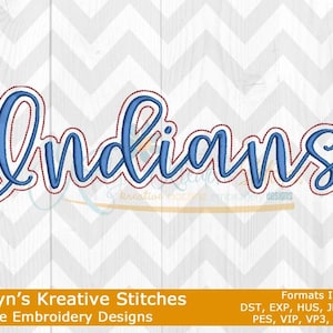Indians Script Machine Embroidery - 2022 Series