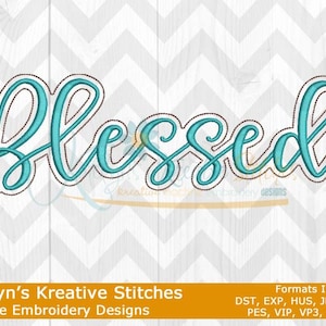 Blessed Script Machine Embroidery - 2022 Series