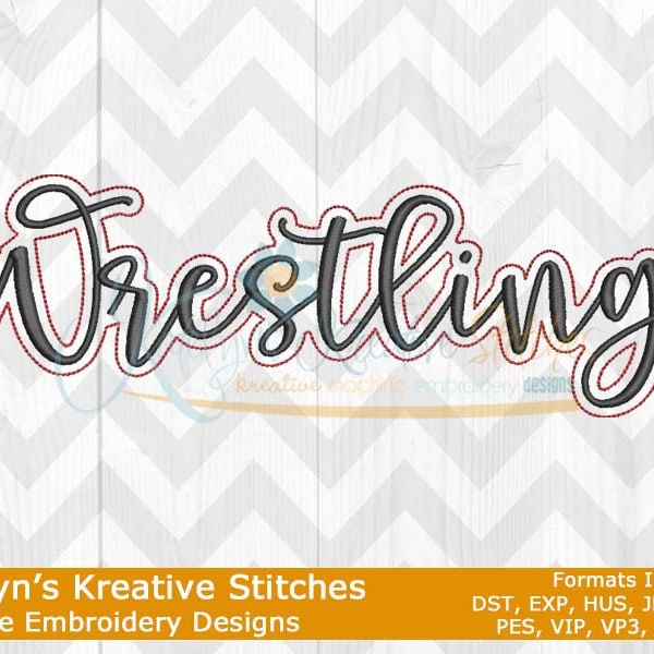 Wrestling Script Machine Embroidery - 2022 Series