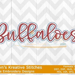 Buffaloes Script Machine Embroidery - 2022 Series
