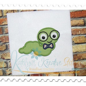 Bookworm Applique