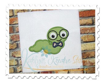 Boekenwurm-appliqué