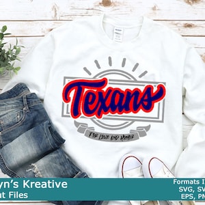Texans Script Rectangle SVG Files