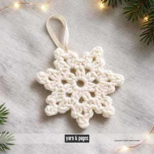 crochet snowflake pattern  | Easy Christmas Ornament pdf | crochet stars pattern | crochet pattern stars | christmas ornament | crochet tag