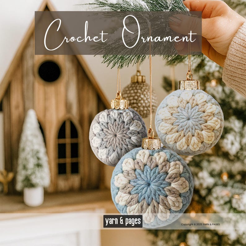 crochet ornament patterns | crochet pattern tree ornament | | handmadecrochet | easy diycrochet | christmas tree ornaments pattern image 7