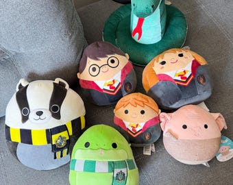 Harry Potter Squishmallows & Build A Bear SnakePlush Bundle Lot of 7