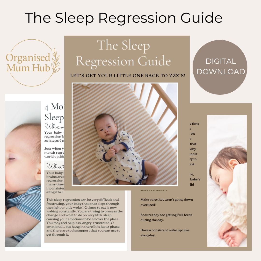 Baby Sleep Regression Guide: Printable Tips & Routines (digital ...